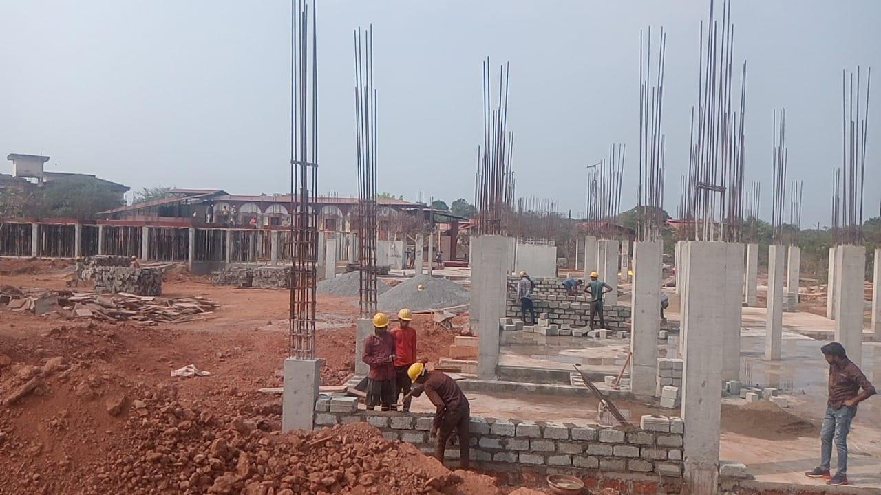 Villa kitchen with island